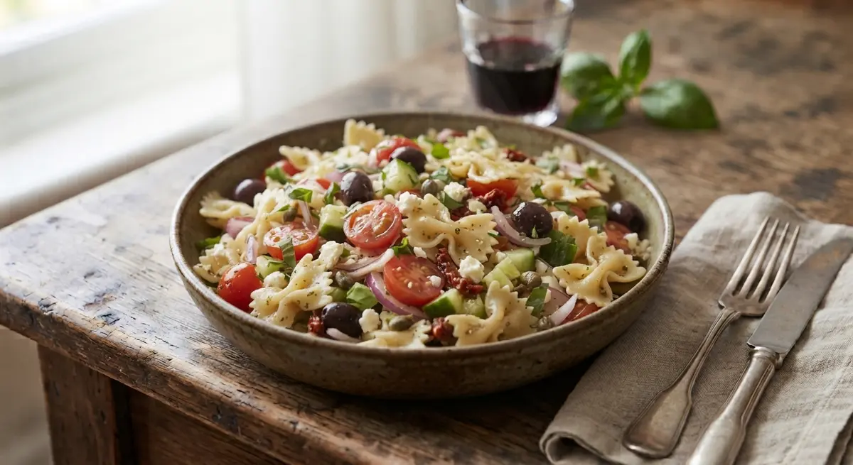 Leftover Pasta Salad